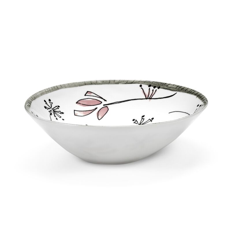 Marni Midnight Flowers Medium Low Bowls Set Of 2 - Fiore Rosa image number 0